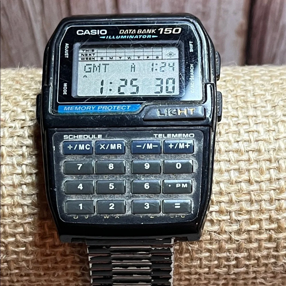 Casio DBC-310 Databank 300 Module 1478 Vintage Digital Calculator Watch